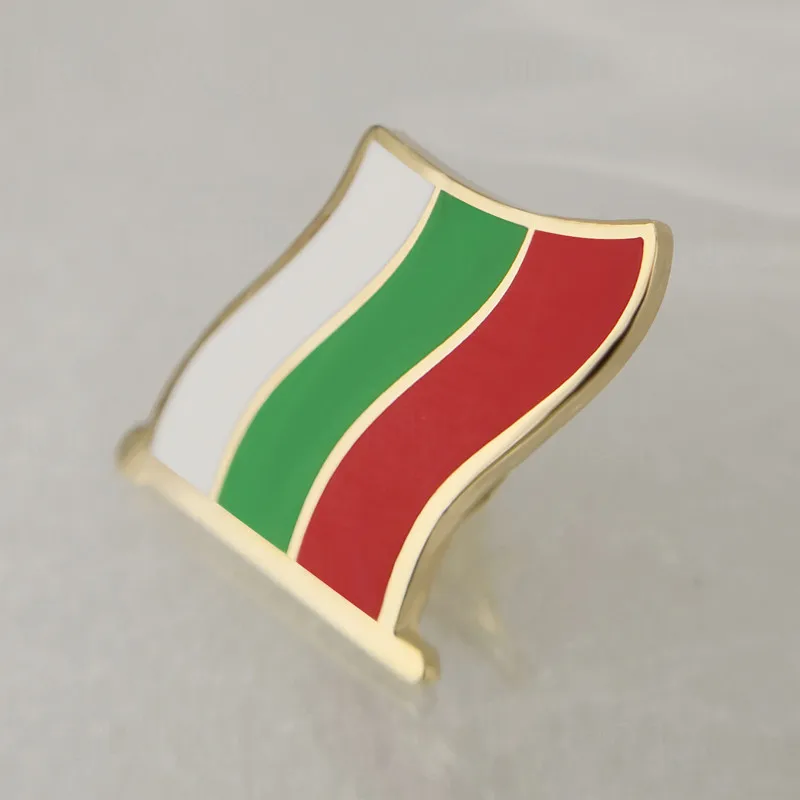 Soft Enamel Bulgaria Flag Lapel Pins