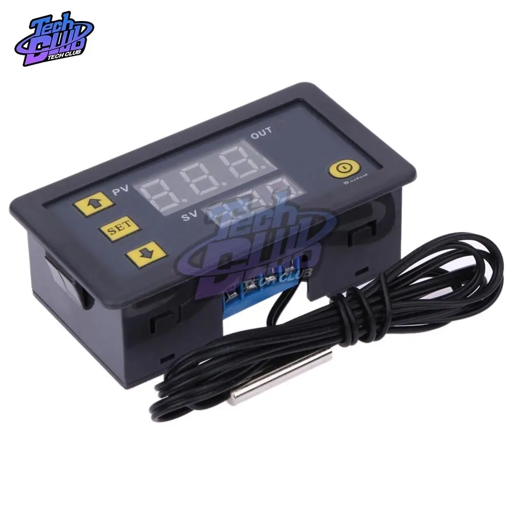 W3230 12V 24V AC110-220V 20A controllo digitale della temperatura Display a LED termostato regolatore strumento di controllo del calore/raffreddamento