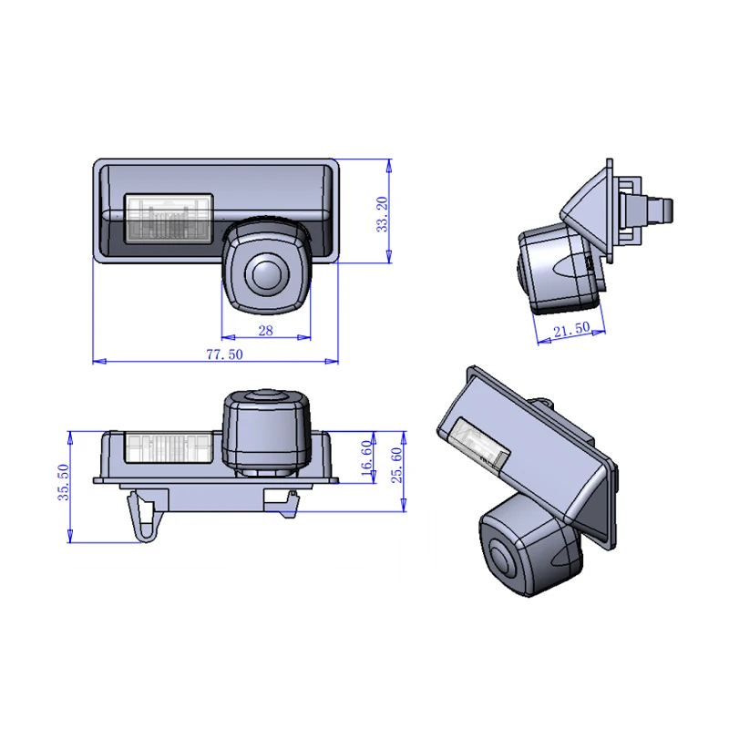 For Geely Vision Car Reverse Parking 1090K CCD HD Rearview Backup Camera Nightvision Waterproof