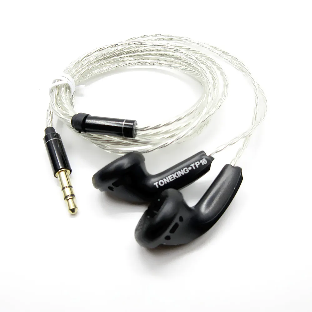 イヤホン TONEKING ELECTROSTATIC ALPHA Toneking TP16 32オーム3.5ミリメートルearphongフラットヘッド型