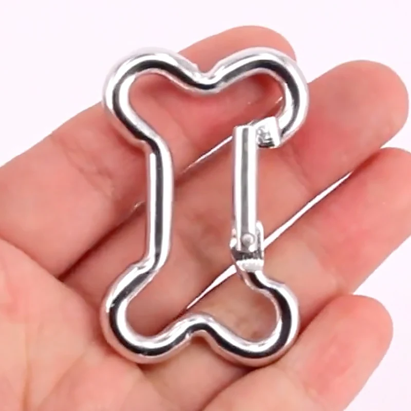 Aluminum Carabiner Heart Fish Bone YinYang Keyring Chain Bottle Hanger Backpack Tool Buckle Clip Durable Outdoor Gear Christmas