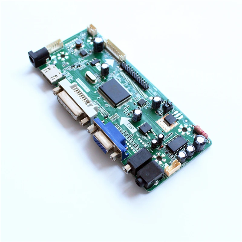 Placa de control lcd para LP156WHU-TLA1, Kit de placa de controlador LCD compatible con HDMI, VGA, DVI, 1366x768, bricolaje, 15,6 pulgadas