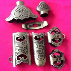 Set Tai Chi Swords DIY Kirsite Fitting Carved Ancient Coins Pattern For Chinese Tai Ji/WuShu Jian Sword Handmade Accessory