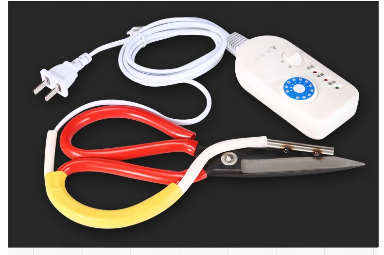 Electric Heating Tailor Scissors For Fabric Cloth Trademark Ribbon Heating Cutter 220V 100W Non-polar Thermostat Scissors