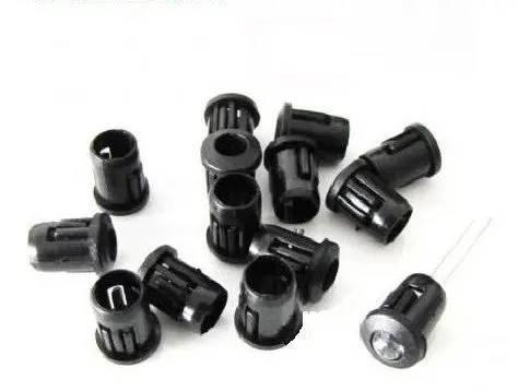 500pcs 3mm Plastic Black LED Clip Holder Display Panel