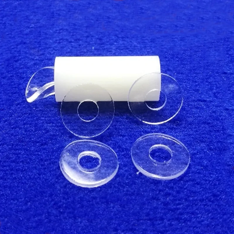 30 Pcs M2 M3 PVC Trasparente Guarnizione morbida colla di plastica Rotondo Piatto pad isolamento Vite mesone Anti-spargimento rondella 4 millimetri-8mm L