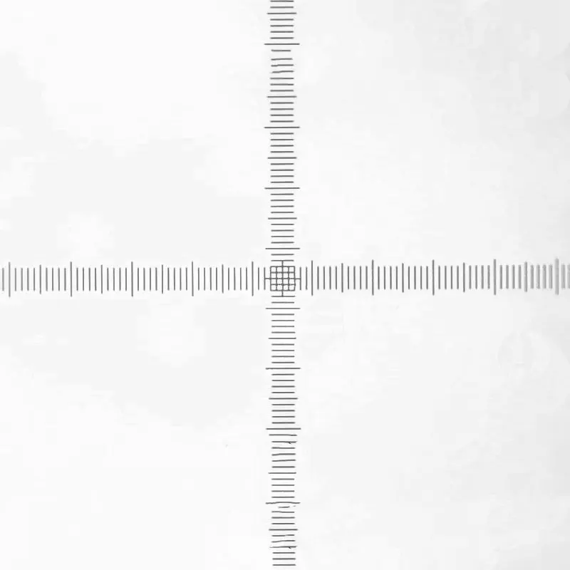 Imagem -04 - Div 0.01 mm Microscópio Ocular Reticle Cruz Escala Régua Ocular Micrômetro Calibração Corrediças Diâmetro mm 19 mm 20 mm 975