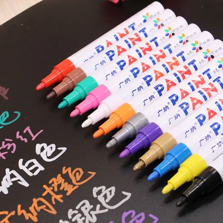 New Graffiti Drawing Paint Marker Pen Car Tyre Tire Tread Waterproof CD Glass Marker Pen Permanent Marcador Caneta Stationery