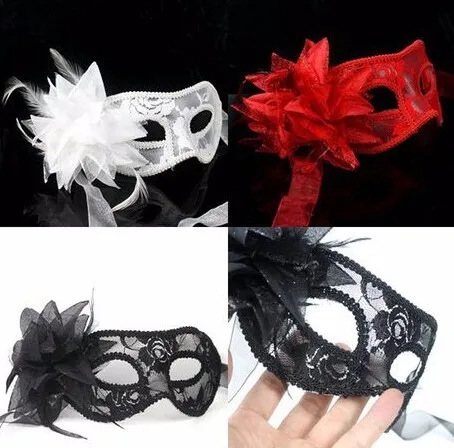 Fashion party mask sexy women sheeer lace lily flower masks lady Venice carnival Halloween  fancy dress Costume party  eye mask