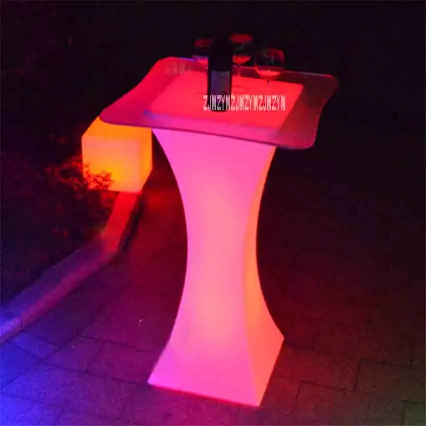 Mesa de Bar de luz LED Europea XC-018, recargable, iluminada, impermeable, mesa de centro, suministro para fiestas kTV