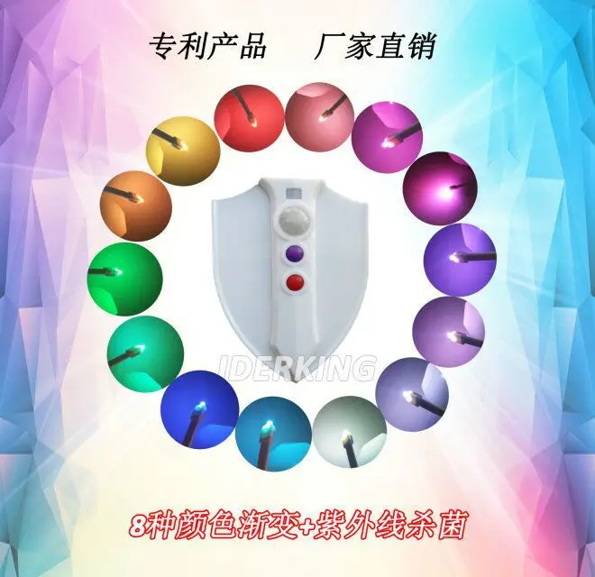 UV Toilet Light LED Toilet Lights Toilet Lid Lamps Creative Sterilization Lighting Bowl Night Light Motion Senser