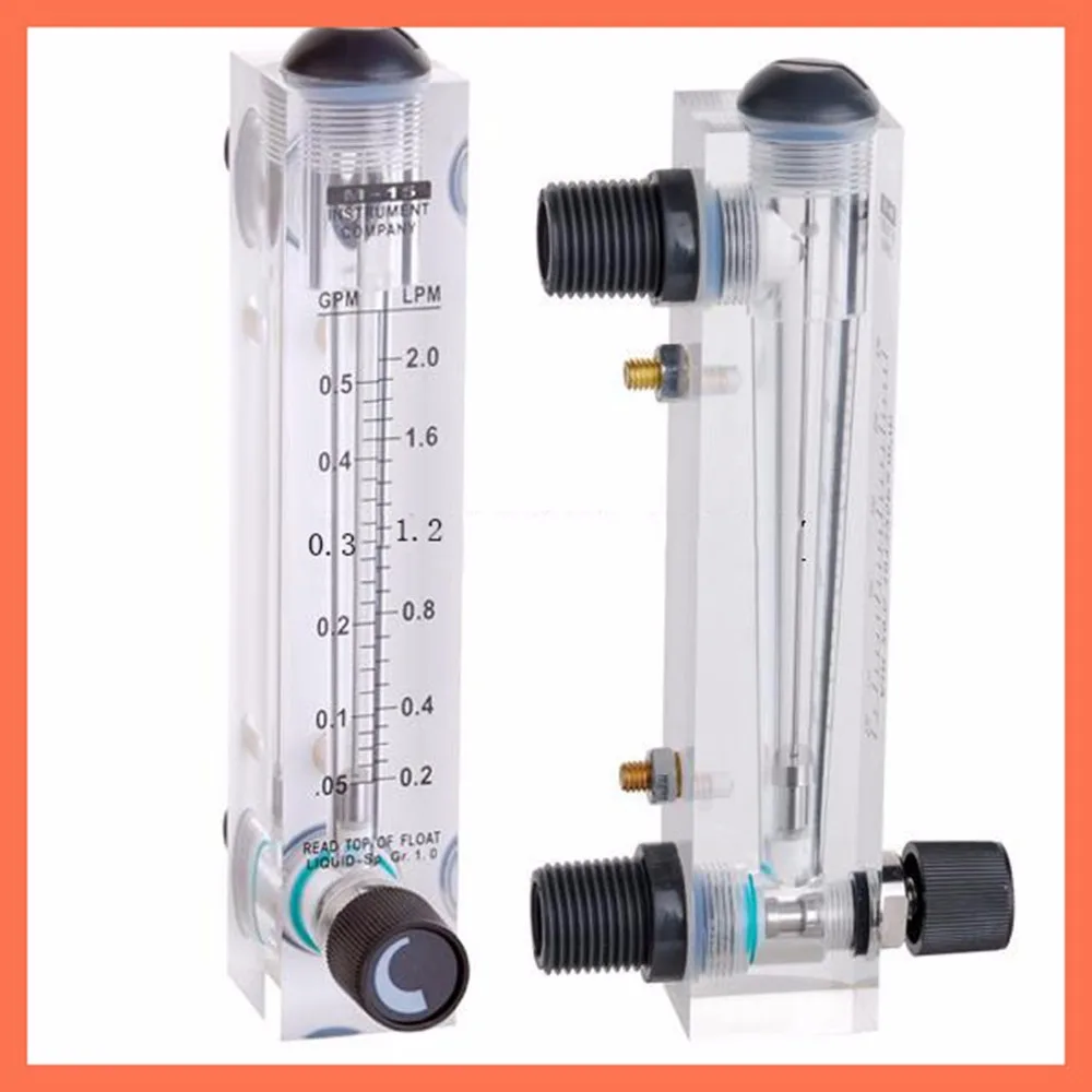 LZM-15 panel type 0.5-5GPM(0.2-2L/min) without control valve flowmeter(flow meter) lzm15 panel/Liquid flowmeters Tools