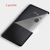 2pcs/lot Clear 3D Carbon Fiber For Xiaomi Pocophone F1 Mi 8 Lite 9 Se Redmi Note 5 6 7 Pro 6 6A Cover Case Back Protector Film