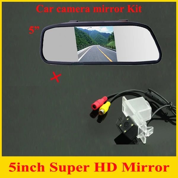 CCD car rear view parking camera for Ssangyong Kyron Rexton Korando Actyon backup reverse camera with car monitor mirror TFT LCD