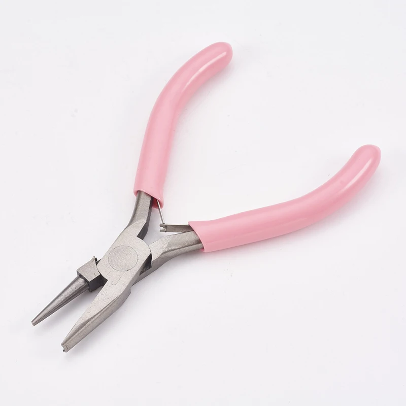 Carbon Steel Jewelry Pliers Round Nose Pliers Polishing Wrapping Beading Pliers Jewelry Making Tools Equipment 11.5x7.3x0.9cm