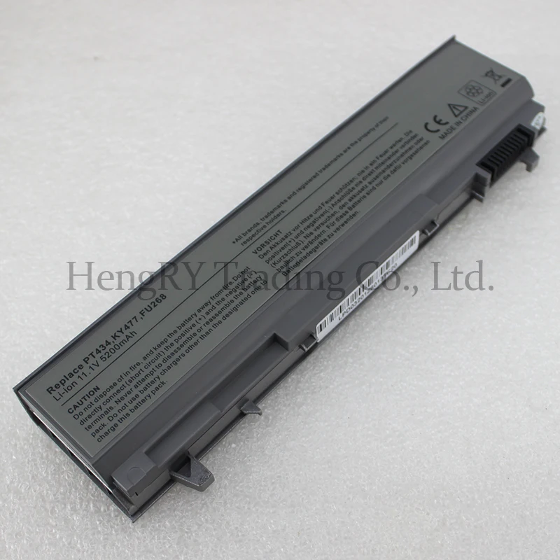 Bateria Do Laptop NEW 5200mAh Para dell Latitude E6400 M2400 E6410 E6510 E6500 M4400 M4500 PT436 PT437 KY477 KY265 KY266 KY268 akku