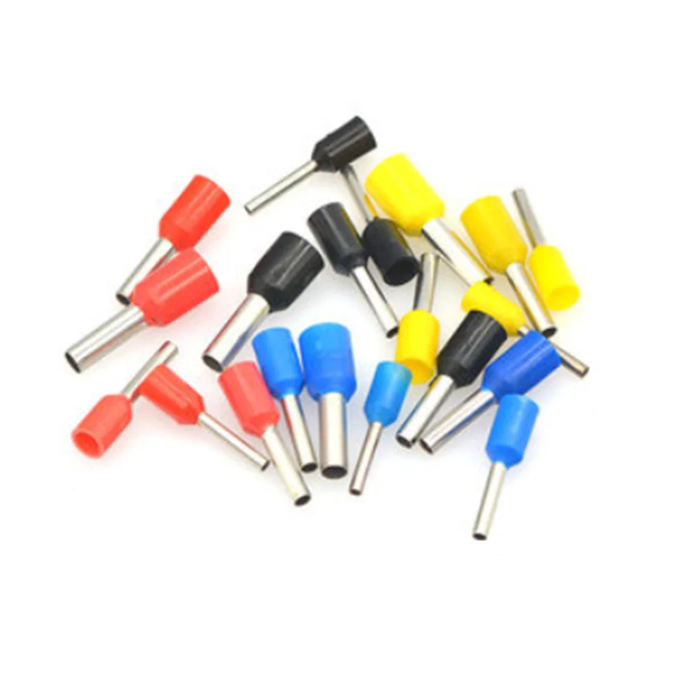 100PCS/lot VE0508 VE0510 VE0512 VE7508 VE7510 Cable Tube insulating Insulated terminals Cable Wire Connector Crimp Terminal