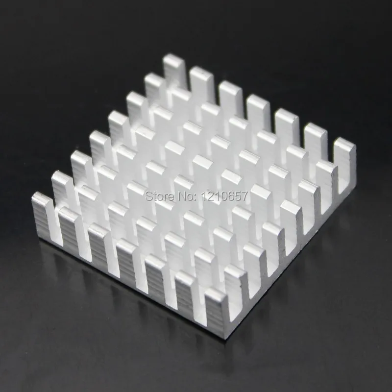 

50PCS lot 28x28x8mm Aluminum Cooler Heatsink Sliver Cooling Chipset IC LED