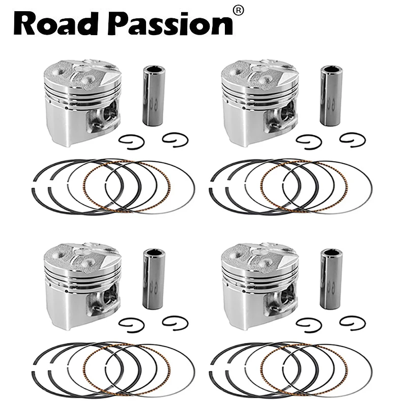 Road Passion Motorcycle 48mm STD +25 +50  48mm  48.25mm  48.5mm Piston Ring Kit For YAMAHA FZR250 FZ250 1HX FZR FZ 250 1 HX