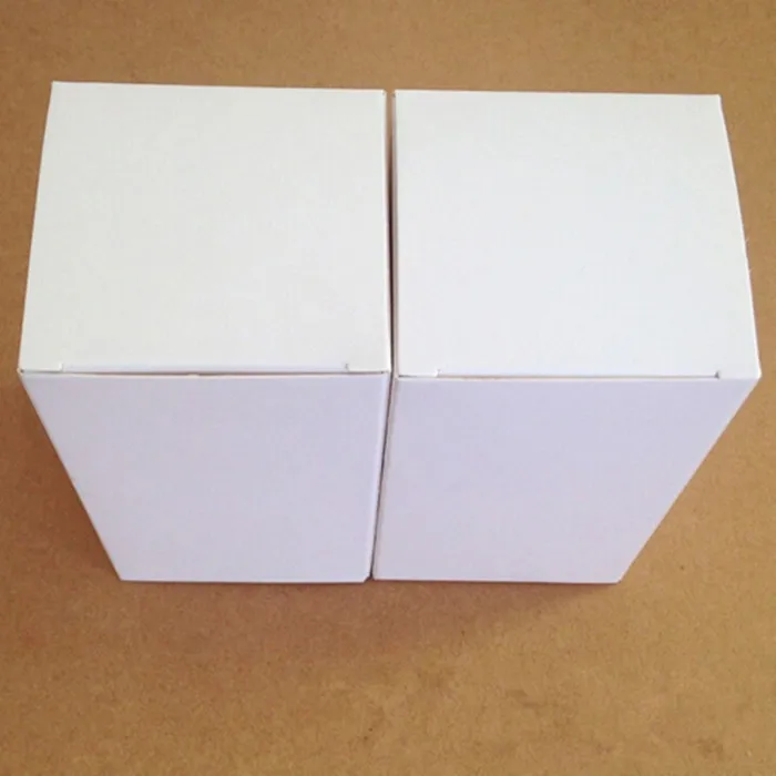 6*6*10CM White Kraft Boxes Cosmetic Gift Packing Box Essence Bottle Paper Boxes 100pcs\lot Free shipping