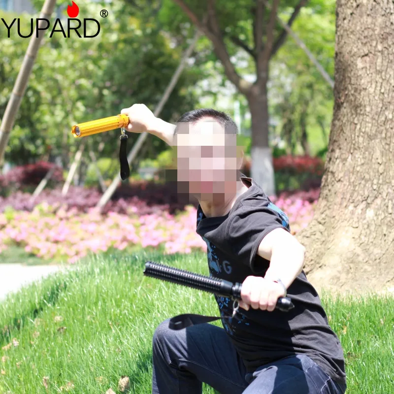 

YUPARD Tactical Baseball Bat Zoom led XML T6 L2 Flashlight Self defense Torch 5 Mode 18650 Rechargeable Battery or AAA