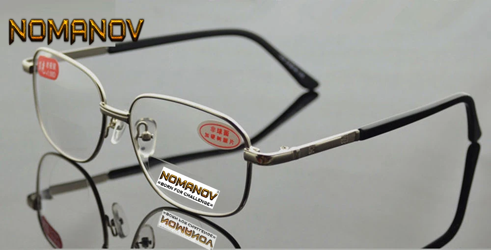 

Two Pairs Full-Rim Clear Bifocal Lens Women Men Reading Glasses Gold High Quality Alloy +1 +1.5 +2 +2.5 +3 +3.5 +4