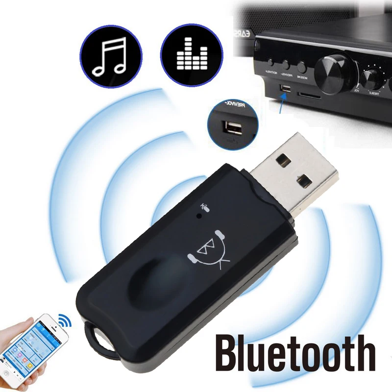 kebidu Wireless USB Bluetooth V2.1 Receiver Audio Stereo Handsfree bluetooth Adapter Dongle Kit for iphone Car Speaker wholesale