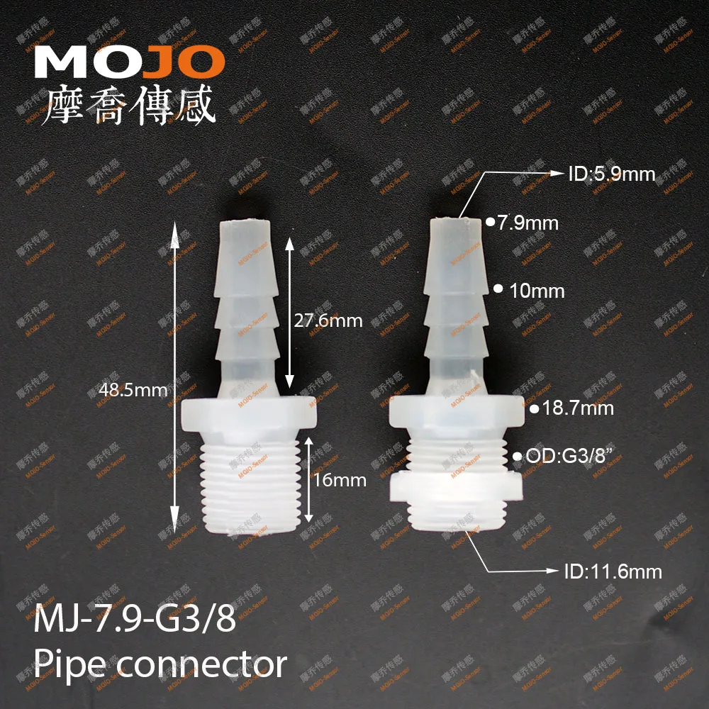 MJ-7.9-G3/8 PP Water pipe connectors (100pcs/lots)