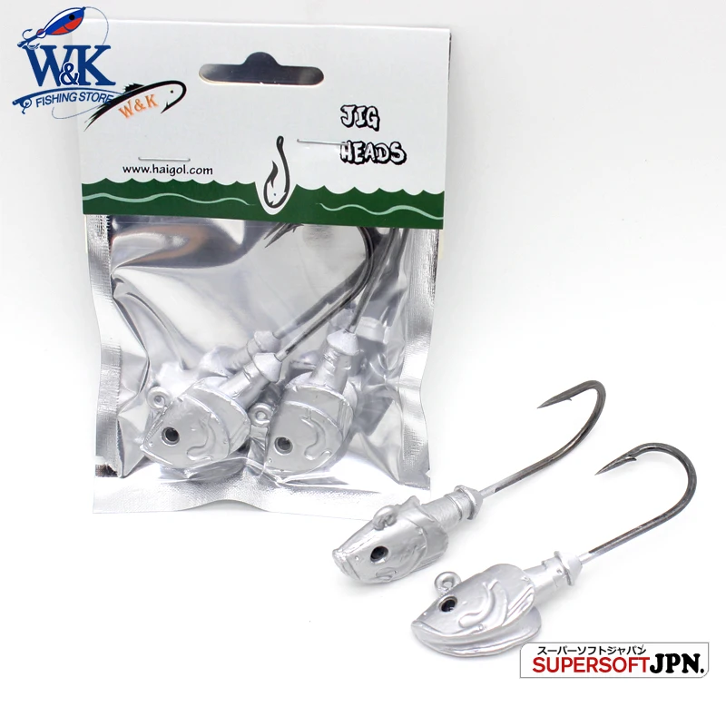 2pcs/pk 60g Jig Head 7/0 JIG Hook for Soft Lure Saltwater Fishing Lures at 11cm 14cm ULO Shad Seabass Cod Halibut FIshing Hooks