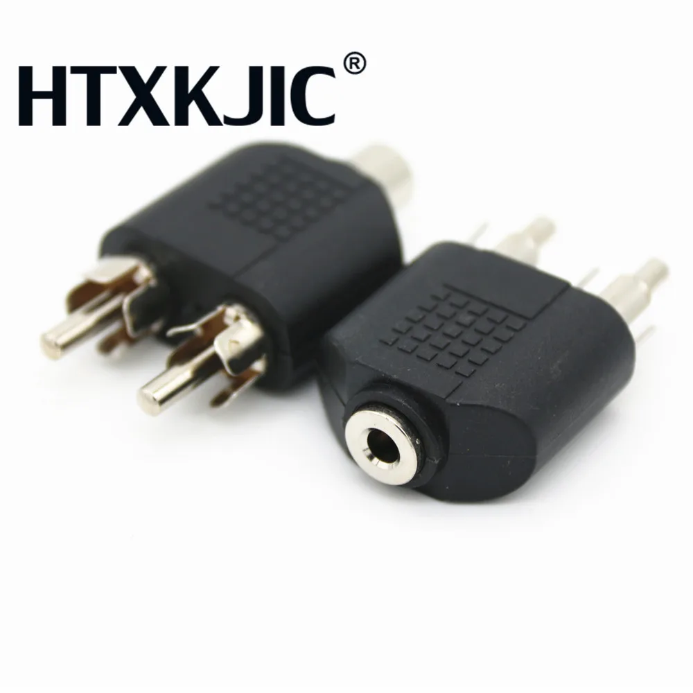 

3.5mm 1/8 Stereo Female To 2 Male RCA Jack Adapter Aux Audio Y adapter Splitter