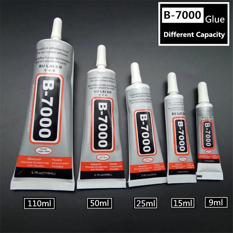 Bulaien B-7000 25ml Super Liquid Glue Multipurpose Adhesive DIY Jewelry Rhinestone Crafts Repair Screen Glass B7000 Nail Gel Pen