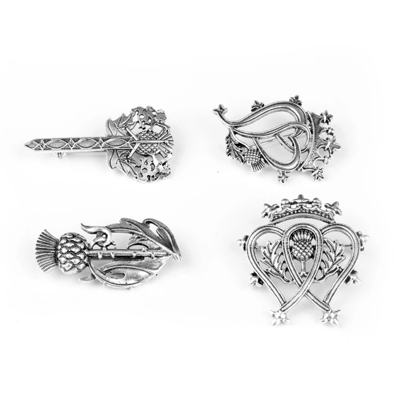 dongsheng Scotland Thistle Sword Brooches Pins Fashion Outlander Jewelry National Flower Brooches For Men Women Cosplay Gift-40