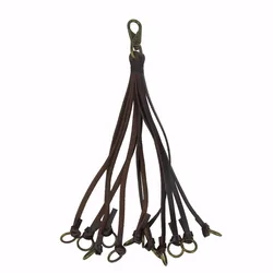 Tourbon Hunting Leather Bird Duck Strap Hanger Game Carrier Belt Holder Vintage Adjustable Brown Color 12 Loops Gun Accessories