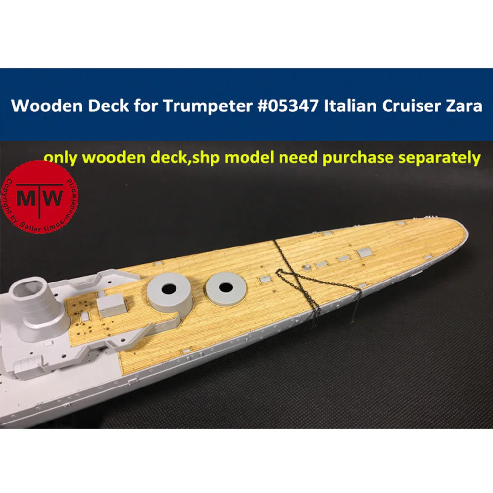 

1/350 Scale Wooden Deck for Trumpeter 05347 Italian Heavy Cruiser Zara Model Kit