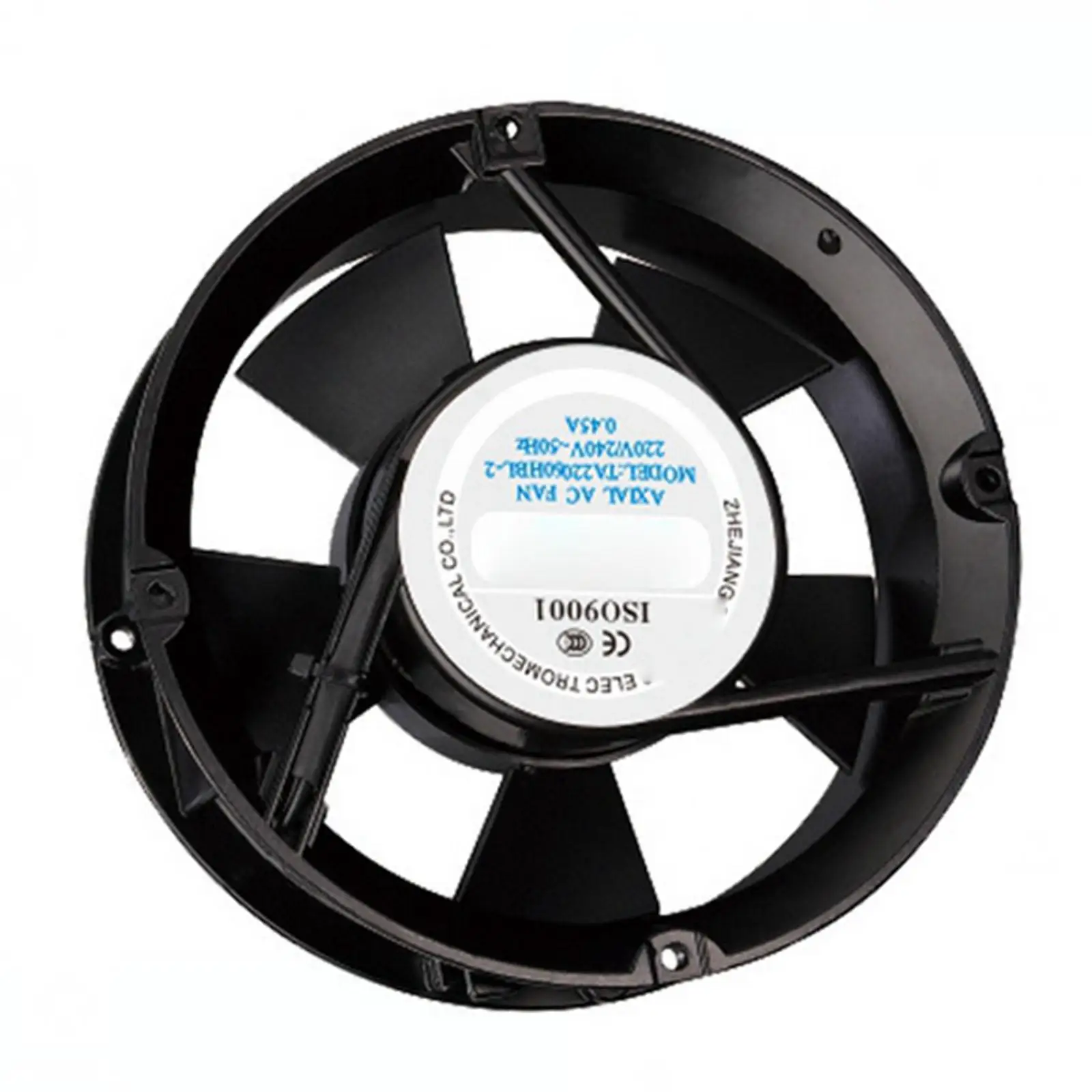 220V Ac 200X60 Mm Ronde Axiale Radiator Fan 285CFM 2400 Rpm Kogellager Hoge Snelheid