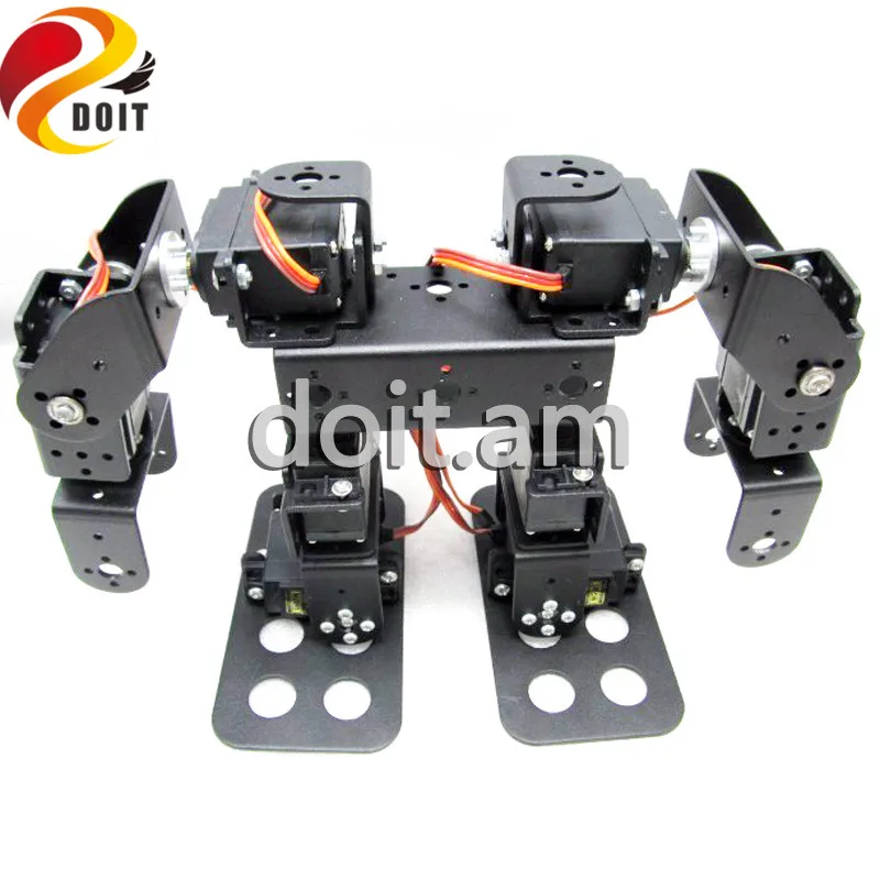 SZDOIT DOIT 8 DOF Biped Humanoid Robot + 8 Servos Robot Kit Education Servo Bracket Multi-function Robot Kit