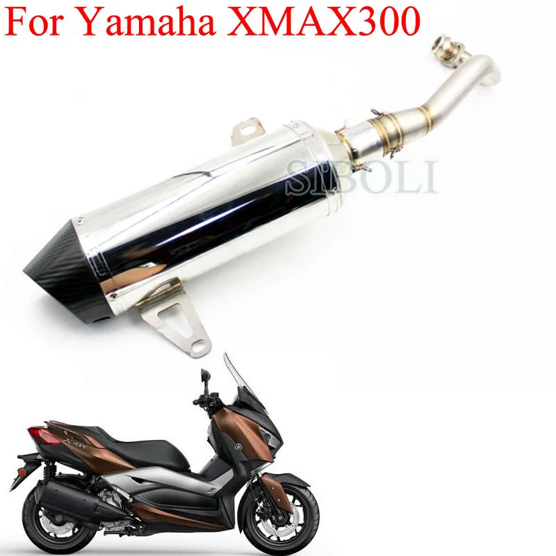 XMAX300 Motorcycle Arrow Exhaust Muffler Pipe Modified Full Systems With Arrow Laser Muffler For YAMAHA XMAX300  X MAX300