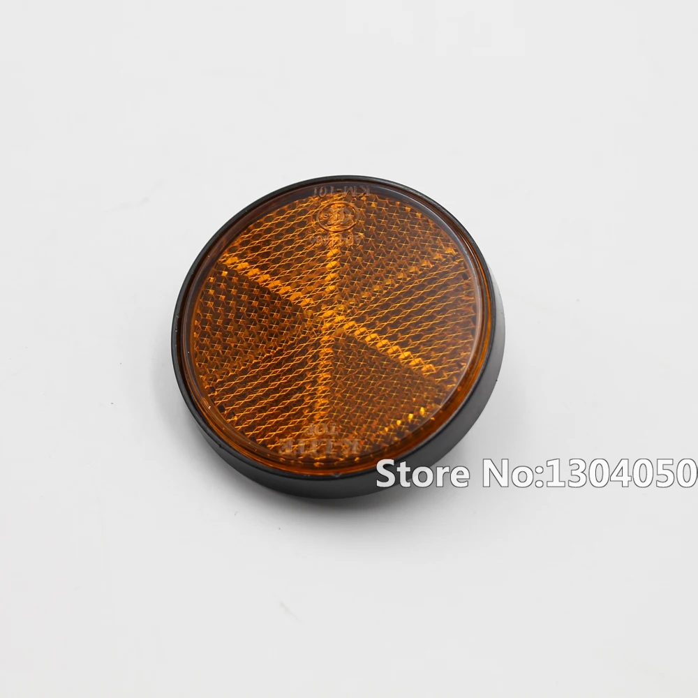 2pcs Orange Reflectors For Motorcycles ATV Bikes Gas Sciiters ,Super Pocket Bike Dirt Bikes image 2