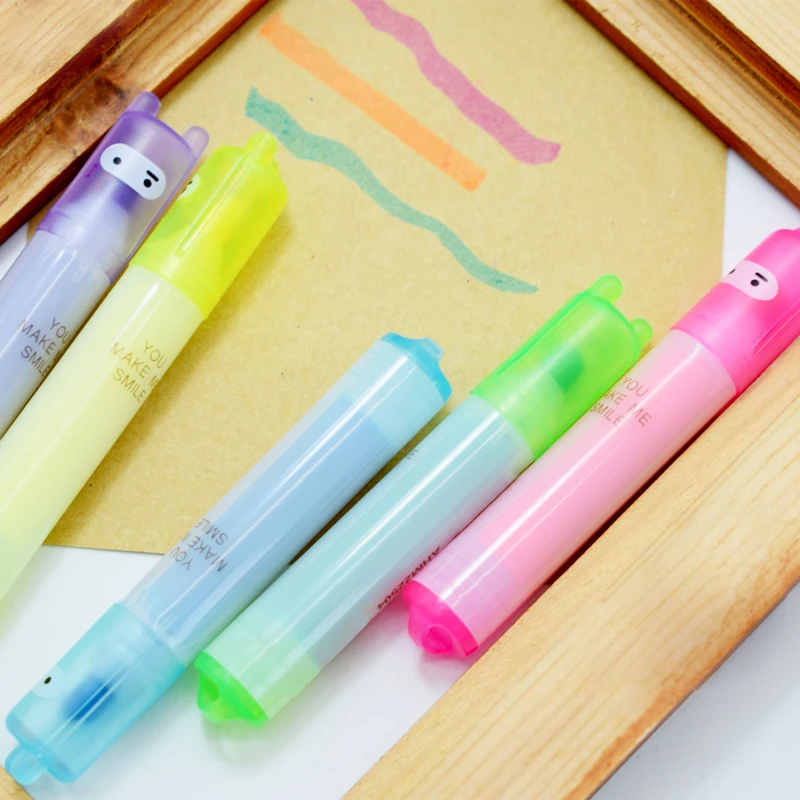 60Pcs Mini Highlighter ปากกากระต่ายปากกามาร์คเกอร์ Kawaii เครื่องเขียนปากกาสีวัสดุ Escolar Papelaria เขียนโรงเรียนอุปกรณ์