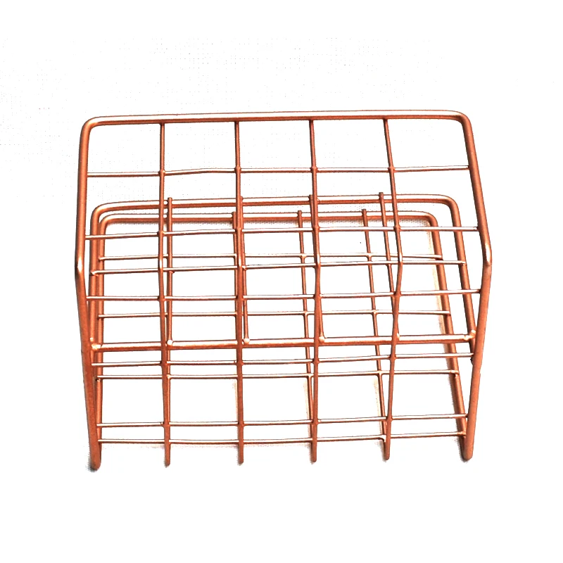 MIRUI – porte-lettres Rose doré pour fournitures scolaires et de bureau, organisateur, trieur d'enveloppe, maille métallique, porte-mémo en métal, petit plateau