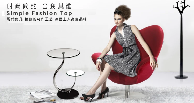 Gehärtetem glas kleine tee tisch