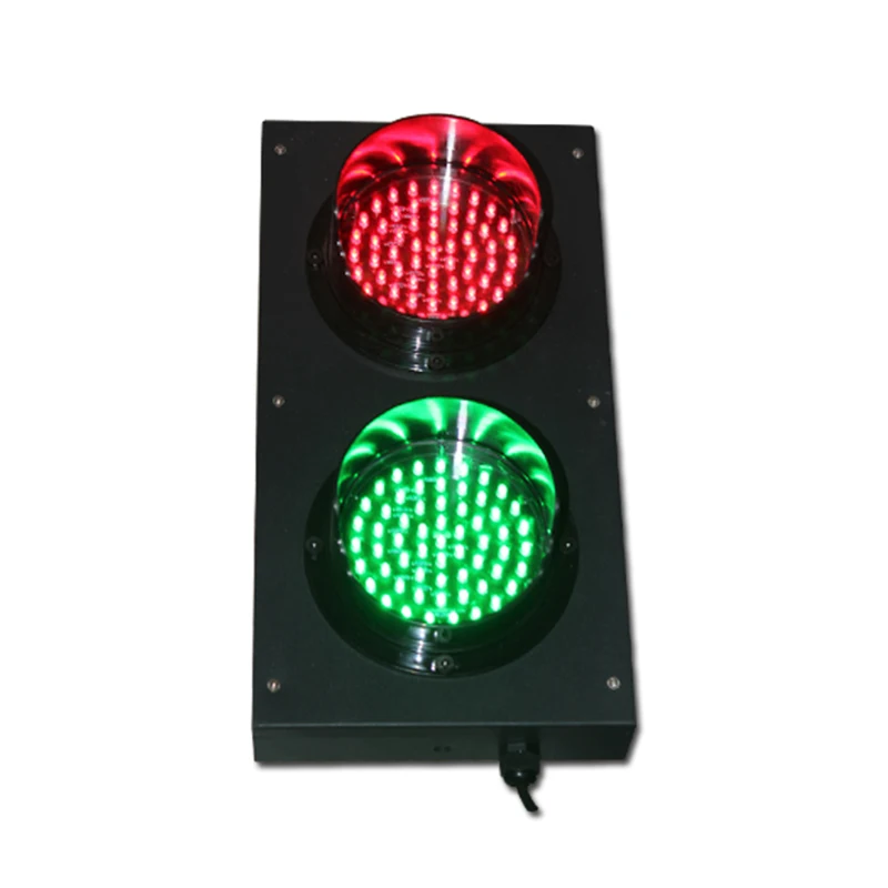 DC24V parking lots mini red green LED traffic signal light customized 125mm diameter traffic signal