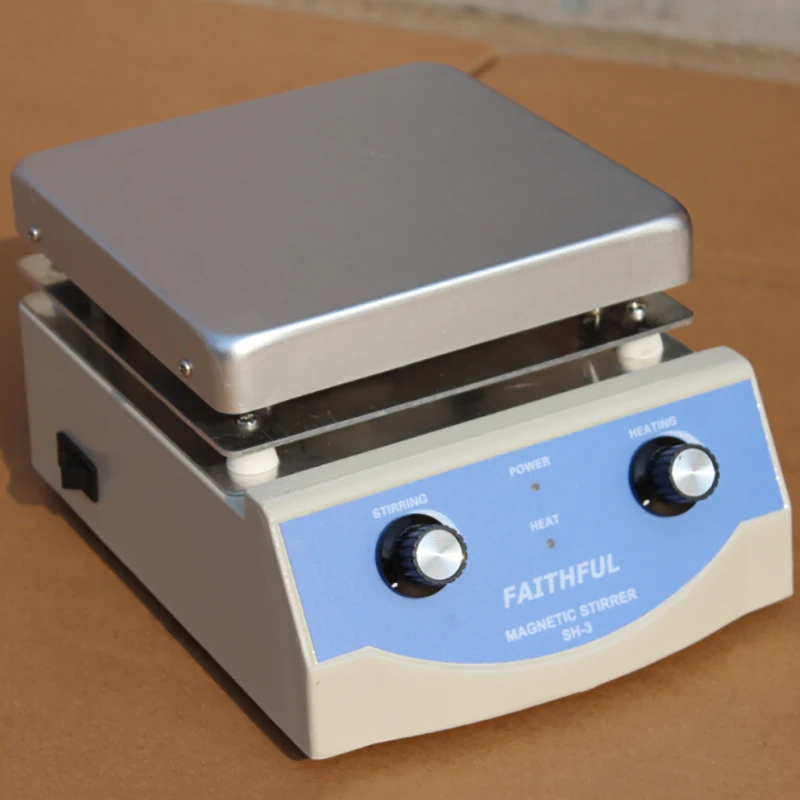 SH-3 Laboratory Heating Magnetic Stirrer , 17x17cm Aluminium Panel, 0~1600RPM, 5L Volume, !