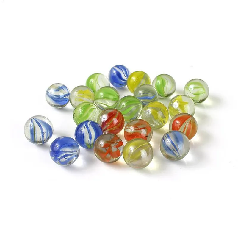 100% brand new and high quality. Big Size 25MM 20pcs + 14MM 20pcs Glass Marbles Glass Bead Marbles Children's Toys