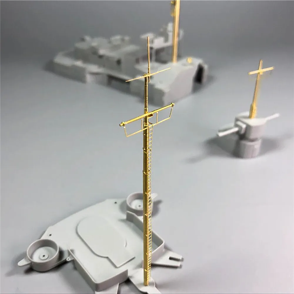 1 Set Upgraded Metal Mast for 1/200 Bismarck Battleship Mast Model CYG019 for Trumpeter 03702 Bismarck Ship DIY Accessories Kit