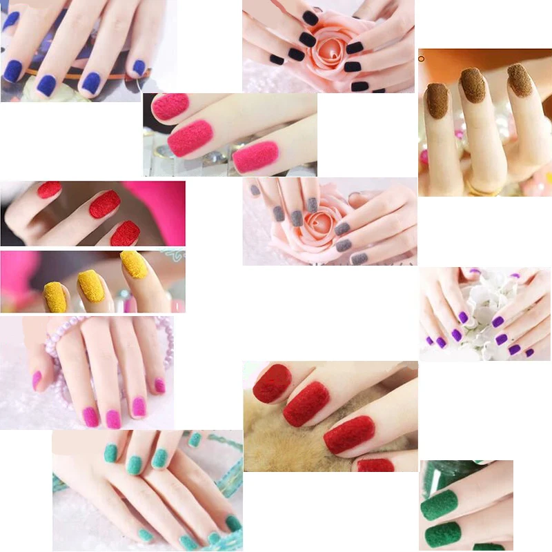 20 g/saco x 3d esmeralda reunindo manicure veludo pó vilosidades para unhas glitter arte atacado 2408