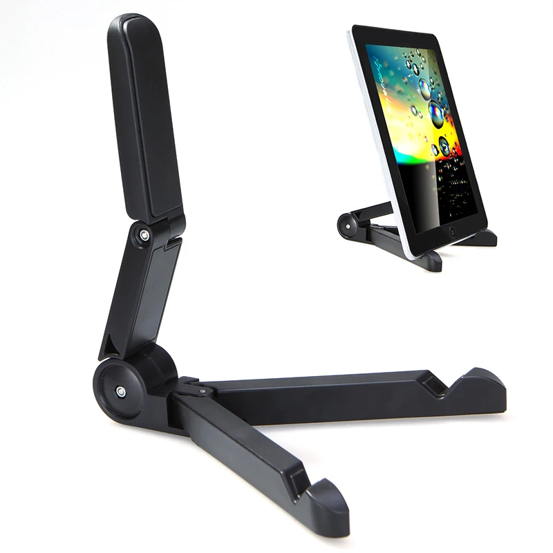 Universal Desk Tablet Holder plastic Mobile Phone Holder Stand Adjustable Tablet Folding Bracket for IPad / Samsung Tablet