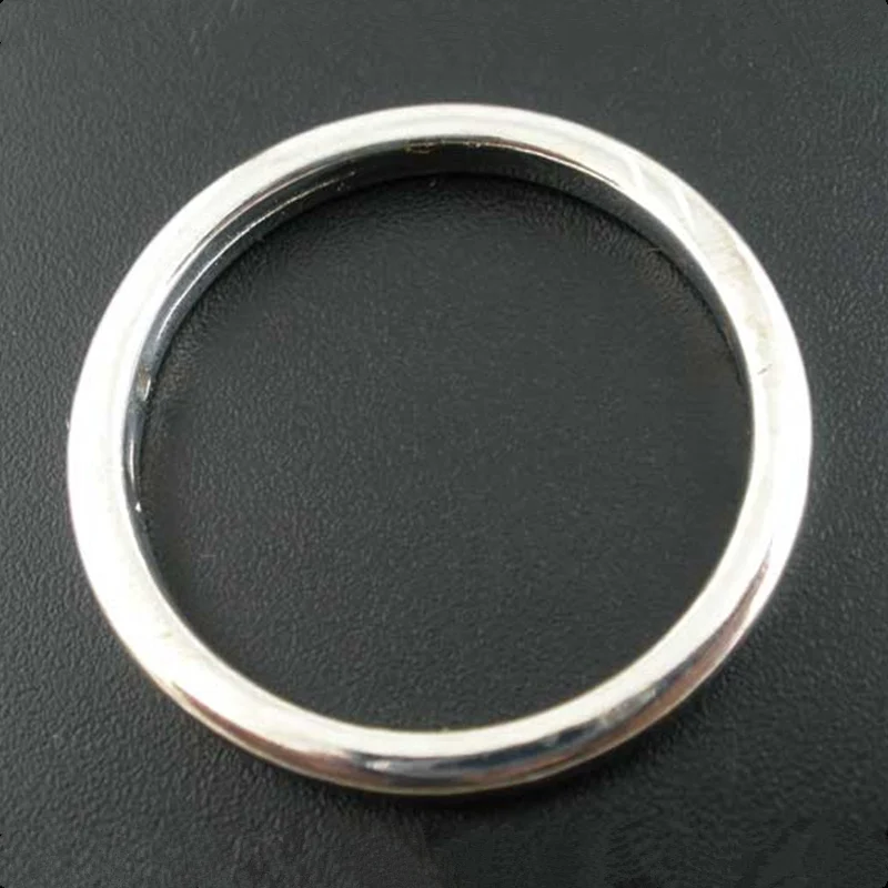 150Pcs Ring Cercle Connectors Acrylic Round Silver Tone Smooth Frame Jewelry Findings 34mm Dia.