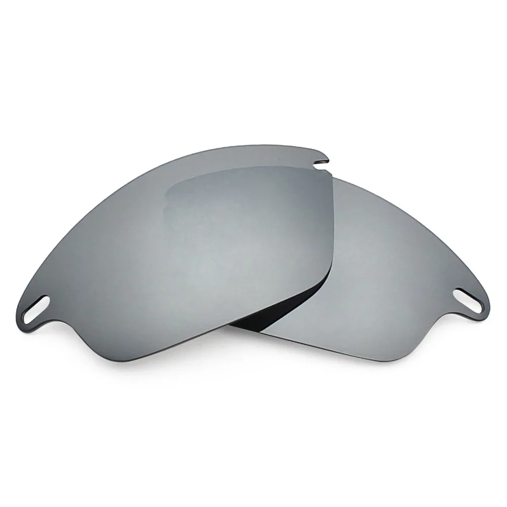 

SNARK Anti-Scratch POLARIZED Replacement Lenses for Oakley Fast Jacket Sunglasses Silver Titanium