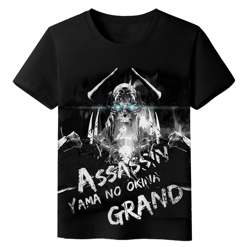 MGFHOME Anime JK Fate Grand Order FGO Cosplay Shirt Grand Assassin Yama no okina Hasan Sabah T-Shirt Tops Tee Women Men t shirt